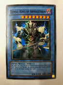 Yugioh Demise, King of Armageddon SOI-EN035 Super Rare 1st Edition Near Mint
