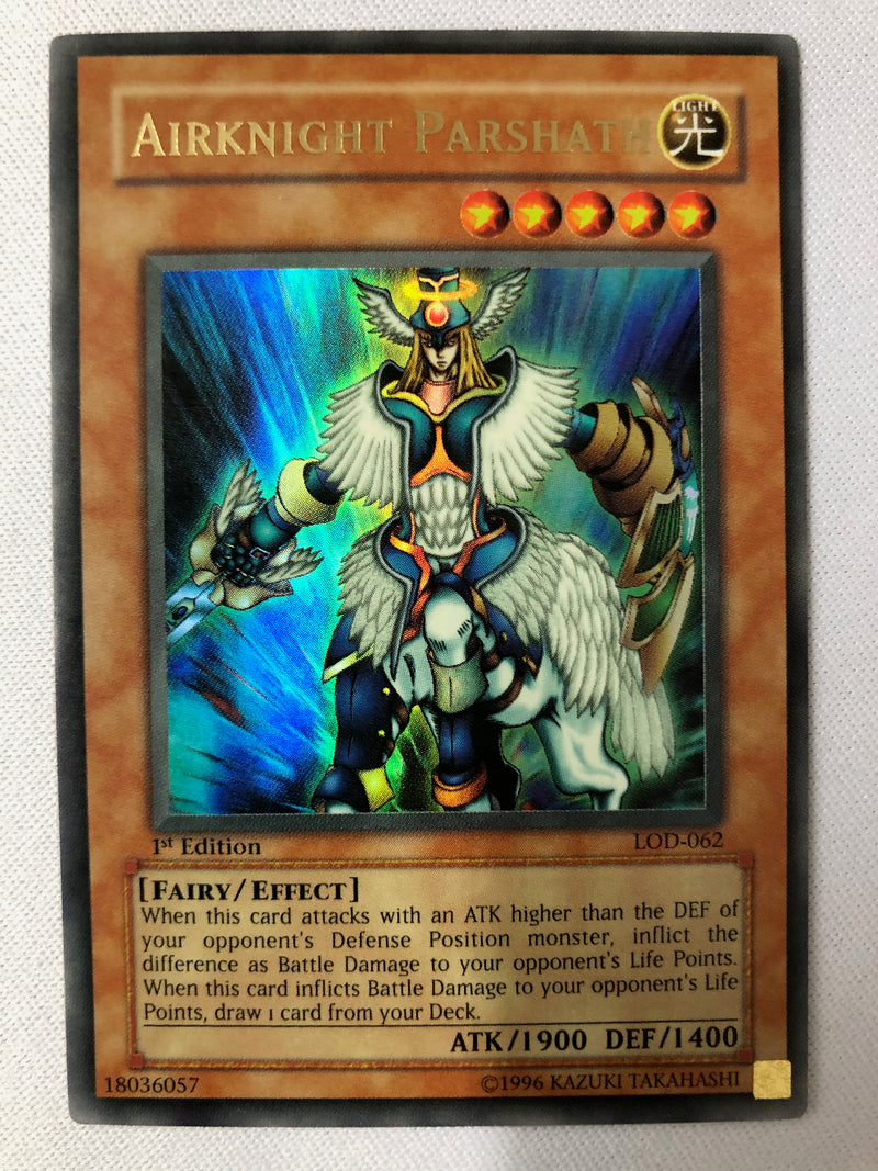 Yugioh Airknight Parshath LOD-062 Ultra Rare1st Edition NM