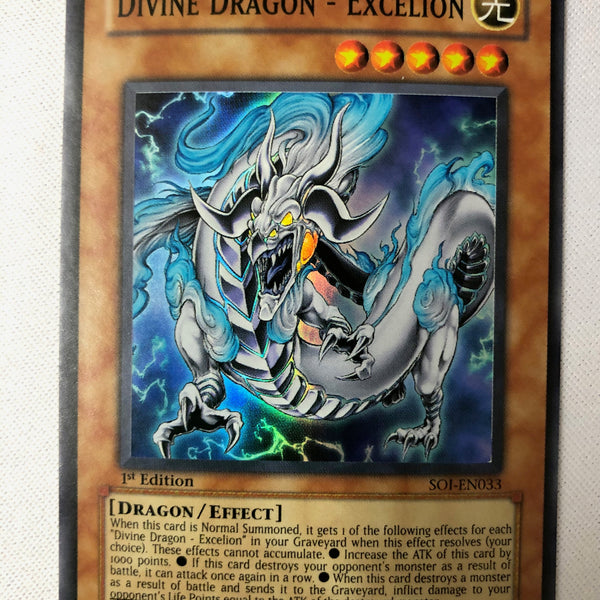 Yugioh Divine Dragon - Excelion SOI-EN033 Super Rare 1st Edition Near