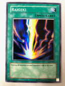 Yugioh Raigeki LOB-053 Super Rare Unlimited Near Mint