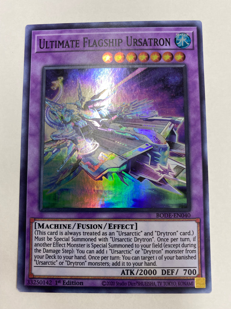 Yugioh Ultimate Flagship Ursatron BODE-EN040 Super Rare 1st Edition Near Mint