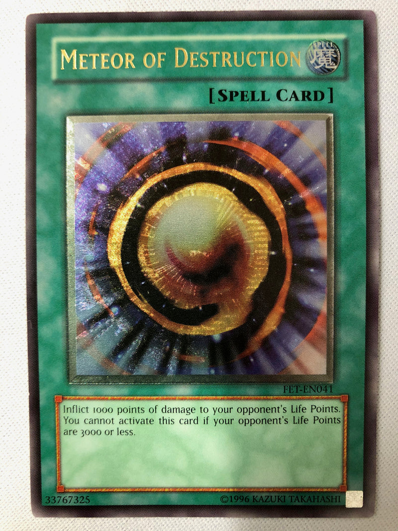 Yugioh Meteor of Destruction FET-EN041 Ultimate Rare Unlimited Near Mint