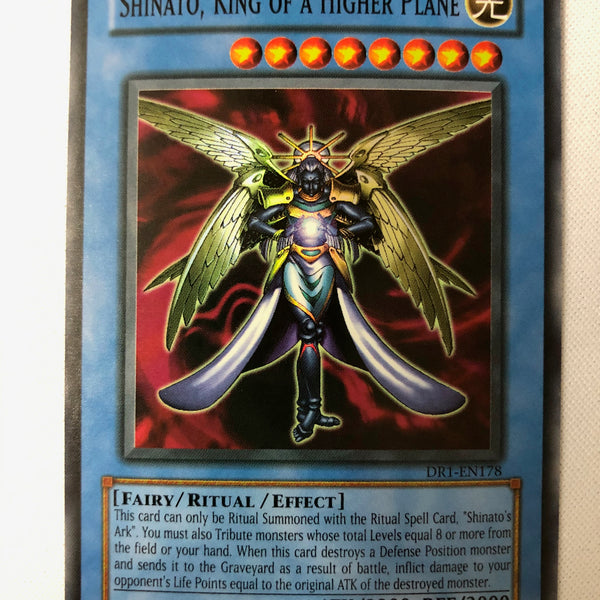 shinato yugioh card Shinato, Rey de un Plano Superior: Duelo pico You must also offer monsters whose total Level Stars equal 8 or more as a Tribute from the field or your hand Shinato, King of a Higher