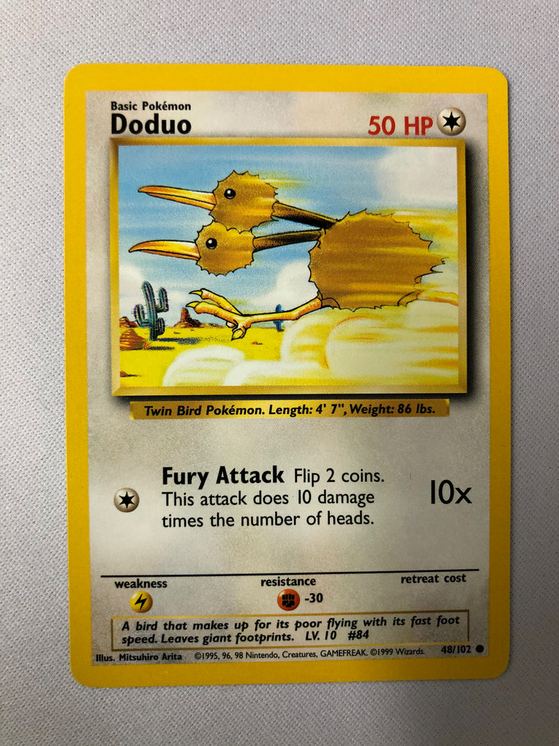 Doduo 48/102 Base Set Common Pokemon Card NM