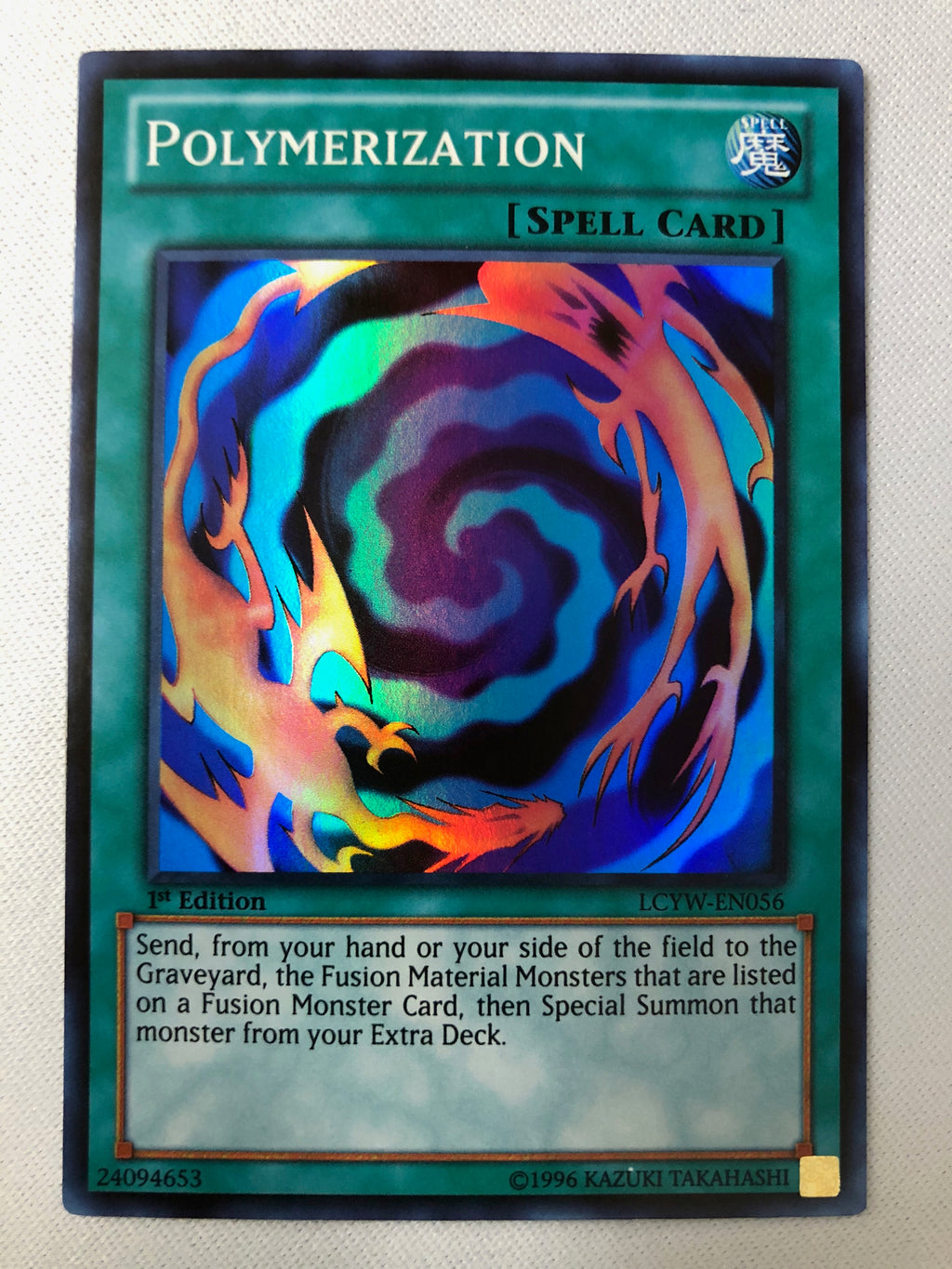 yugioh cards like polymerization Yugioh Polymerization LCYW-EN056 Super Rare 1st Edition Near Mint