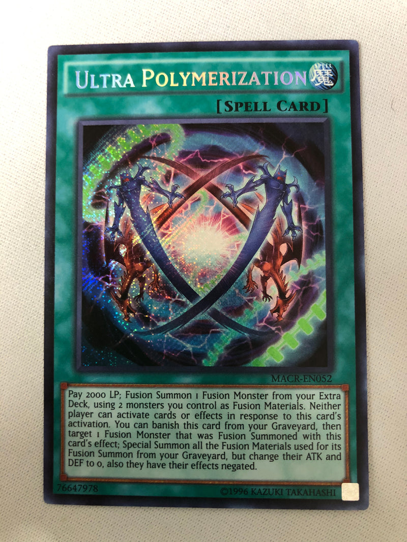 Yugioh Ultra Polymerization MACR-EN052 Secret Rare Unlimited Near Mint Yugioh Ultra Polymerization MACR-EN052 Secret Rare Unlimited Near Mint