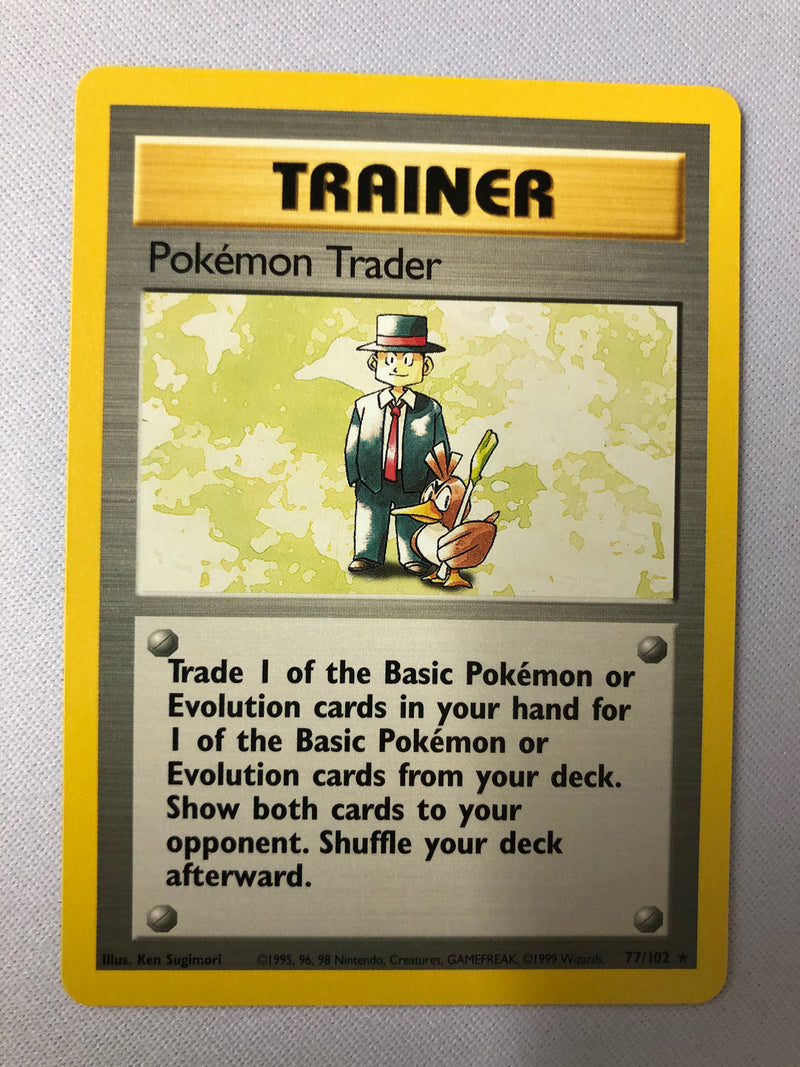 Pokemon Trader 77/102 Base Set Rare Pokemon Card NM