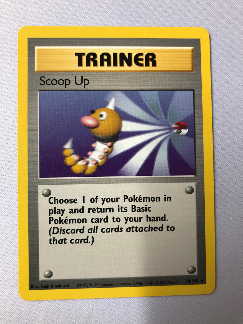 Scoop Up 78/102 Base Set Rare Pokemon Card NM