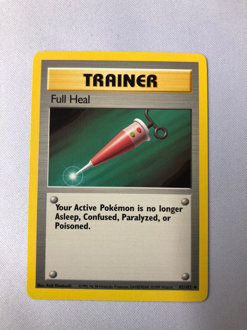 Full Heal 82/102 Base Set Uncommon Pokemon Card NM