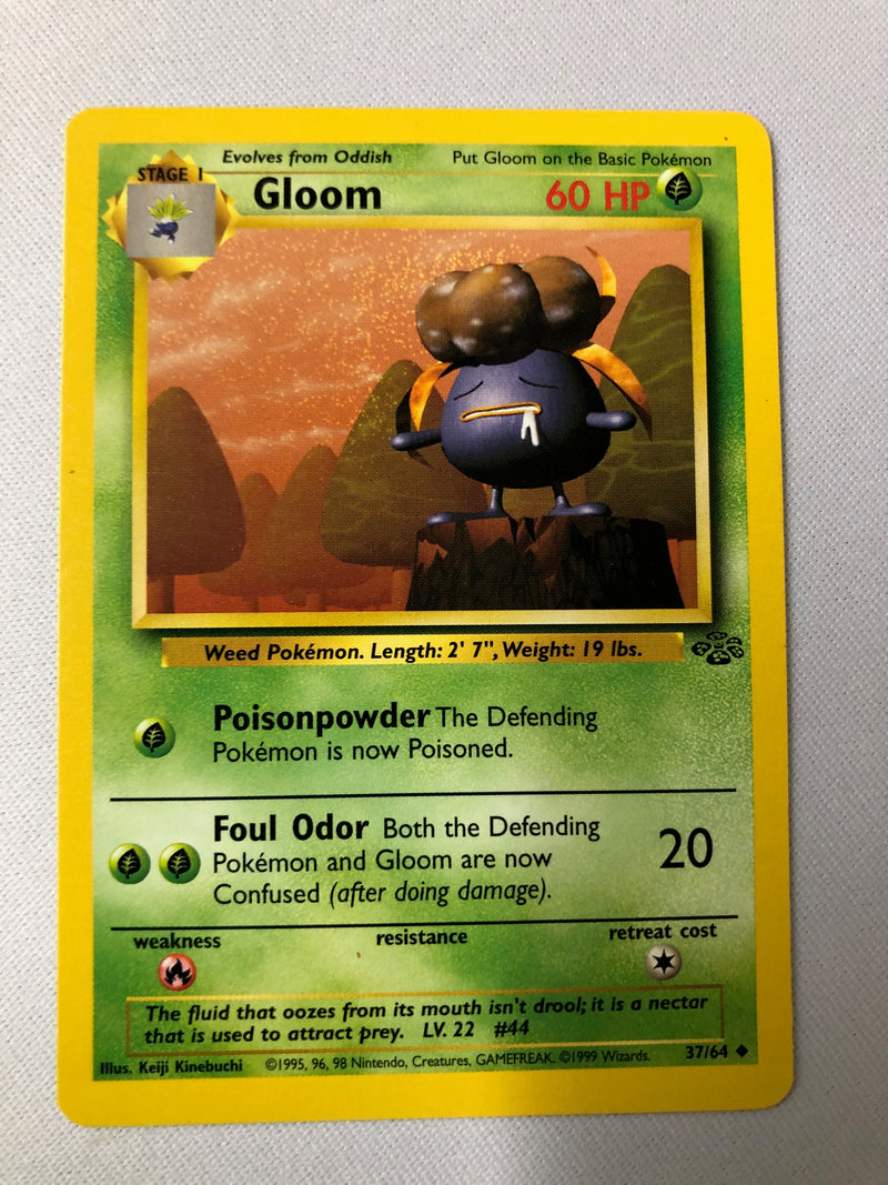 Gloom 37/64 Jungle Set Uncommon Pokemon Card NM