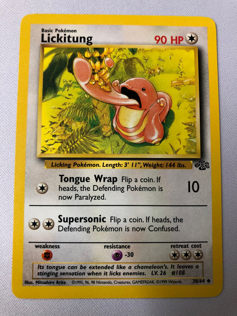Lickitung 38/64 Jungle Set Uncommon Pokemon Card Near Mint