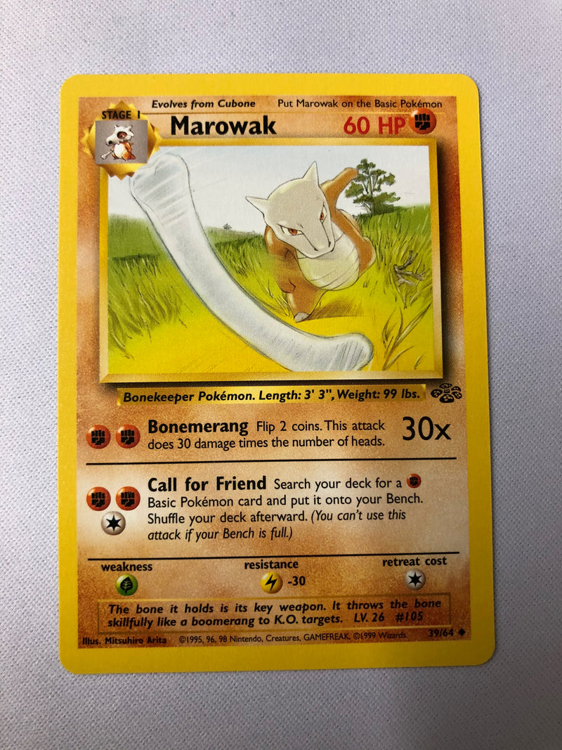 Marowak 39/64 Jungle Set Uncommon Pokemon Card NM