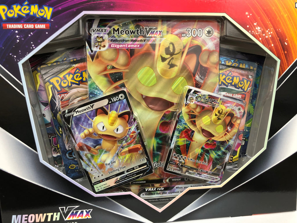 pokemon trading card game meowth vmax special collection Pokemon Promo Meowth VMAX SWSH005
