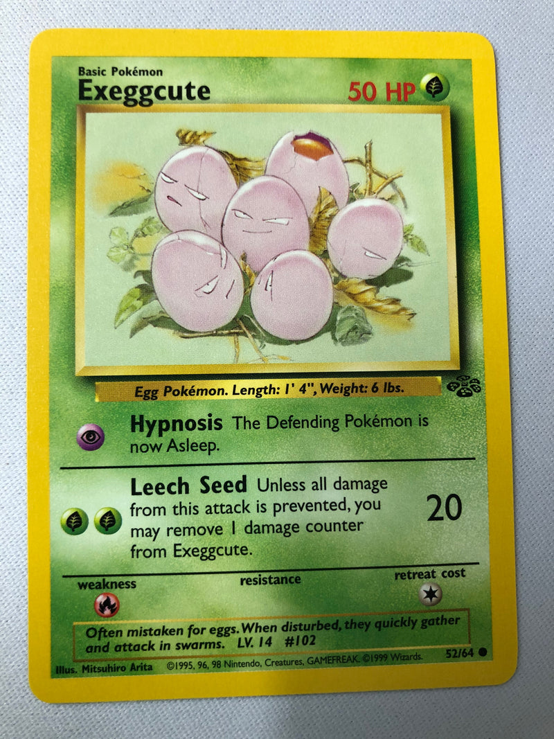 Exeggcute 52/64 Jungle Common Pokemon Card Near Mint