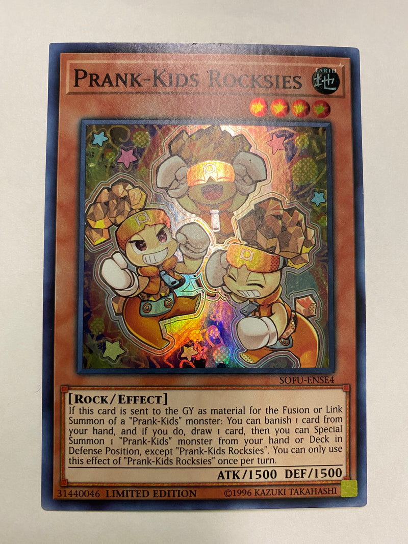 Yugioh  Prank-Kids Rocksies SOFU-ENSE4  Limited Edition Super Rare NM