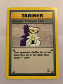 Imposter Professor Oak 102/130 Base Set 2 Non-Holo Rare Pokemon Card Near Mint
