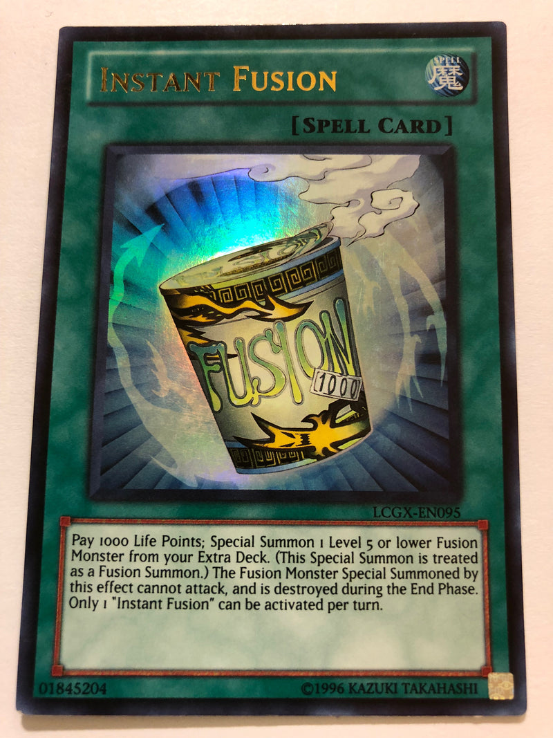 Yugioh Instant Fusion LCGX-EN095 Ultra Rare Unlimited Edition Near Mint