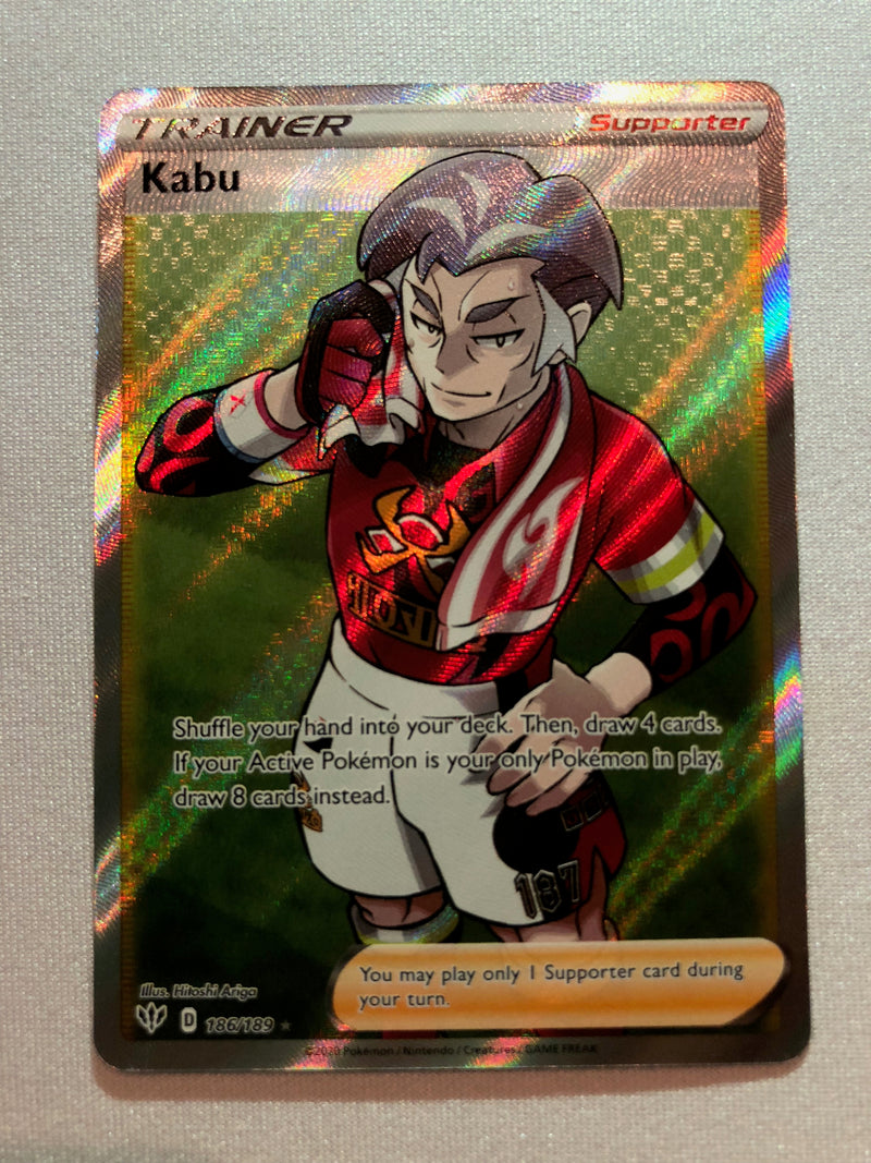 Kabu 186/189 Darkness Ablaze Full Art Holo Rare Pokemon Card Near Mint Kabu 186/189 Darkness Ablaze Full Art Holo Rare Pokemon Card Near Mint
