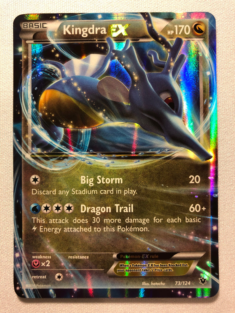 Kingdra EX 73/124 Holo Ultra Rare Pokemon Card Near Mint