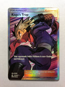 Koga's Trap 211/214 Full Art Ultra Rare Unbroken Bonds Pokemon Card Near Mint