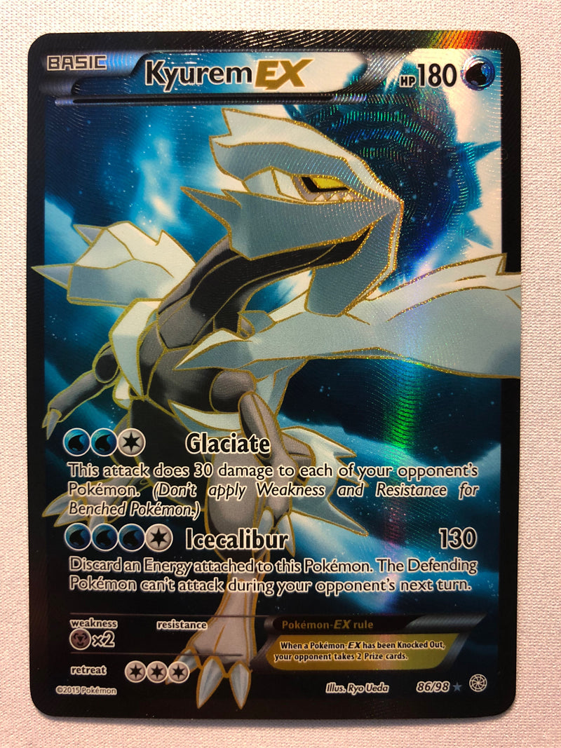 Kyurem EX 86/98 Full Art Holo Ultra Rare XY Ancient Origins Pokemon Ca