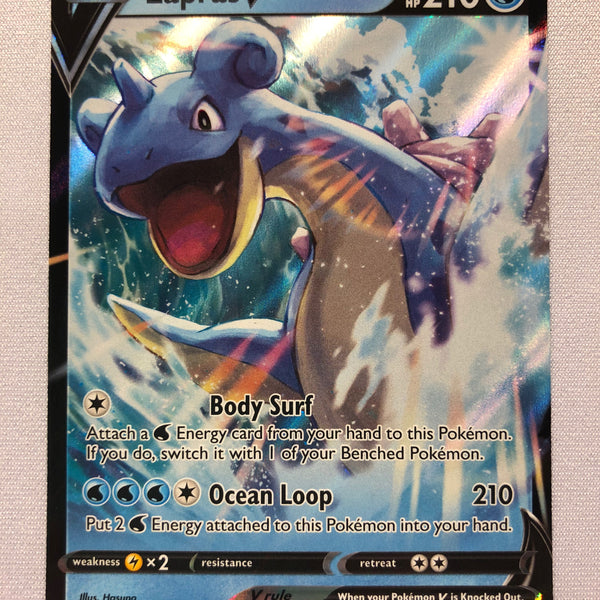 Lapras V 049/202 Sword & Shield Base Set Holo Ultra Rare Pokemon Card
