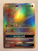 Latios GX 243/236 Rainbow Holo Secret Rare Pokemon Card Near Mint