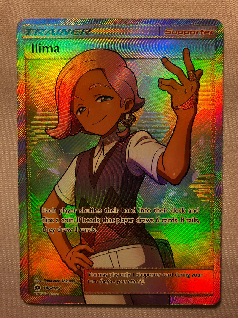 llima 146/149 Sun & Moon Full Art Holo Pokemon Card Near Mint llima 146/149 Sun & Moon Full Art Holo Pokemon Card Near Mint