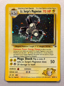 Lt. Surge's Magneton 8/132 Holo Rare Gym Heroes Pokemon Card Near Mint