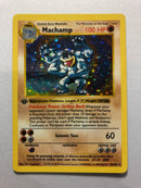 Machamp 8/102 1st Edition Shadowless Holo Rare Base Set Pokemon Card Near Mint