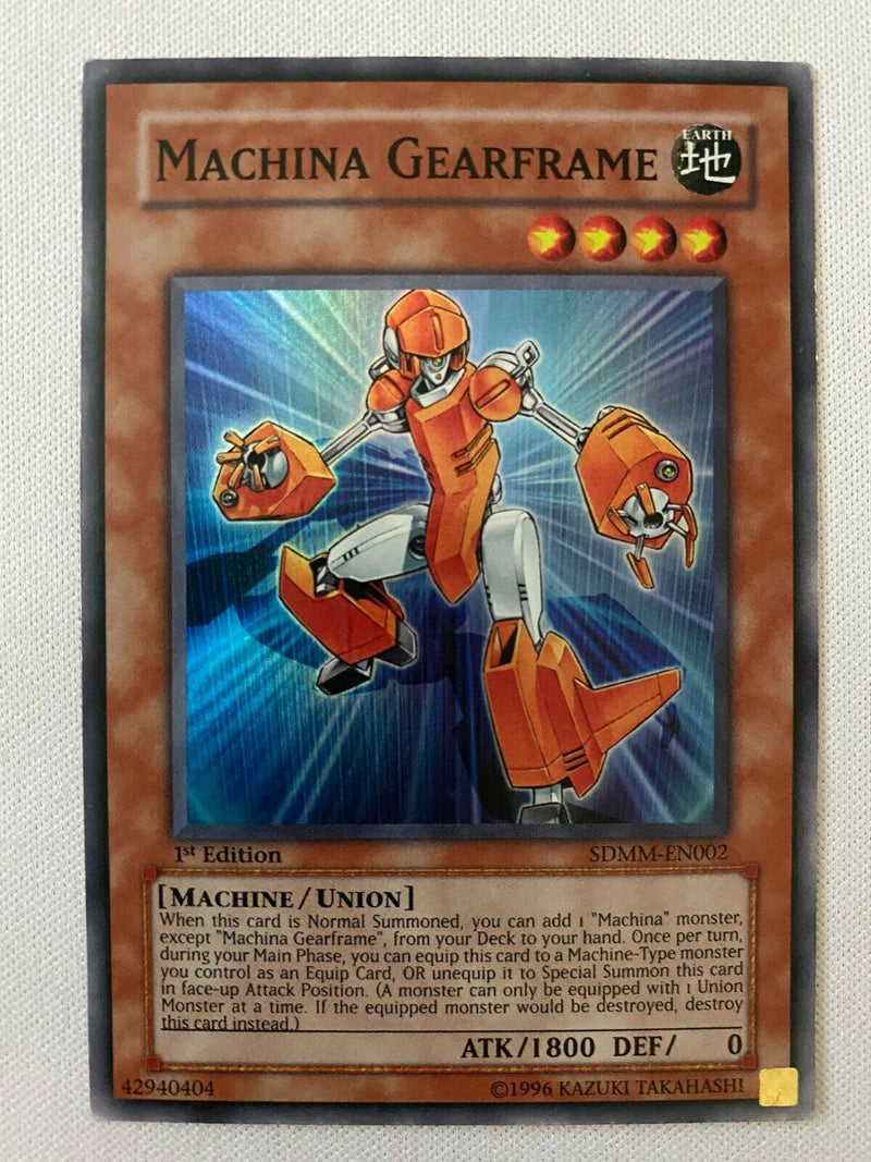 Yugioh Machina Gearframe SDMM-EN002 1st Edition Super Rare Near Mint Yugioh Machina Gearframe SDMM-EN002 1st Edition Super Rare Near Mint