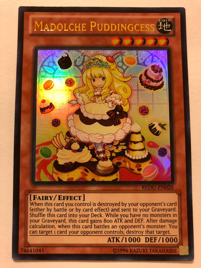Yugioh Madolche Puddingcess REDU-EN026 Unlimited Edition Ultra Rare Near Mint