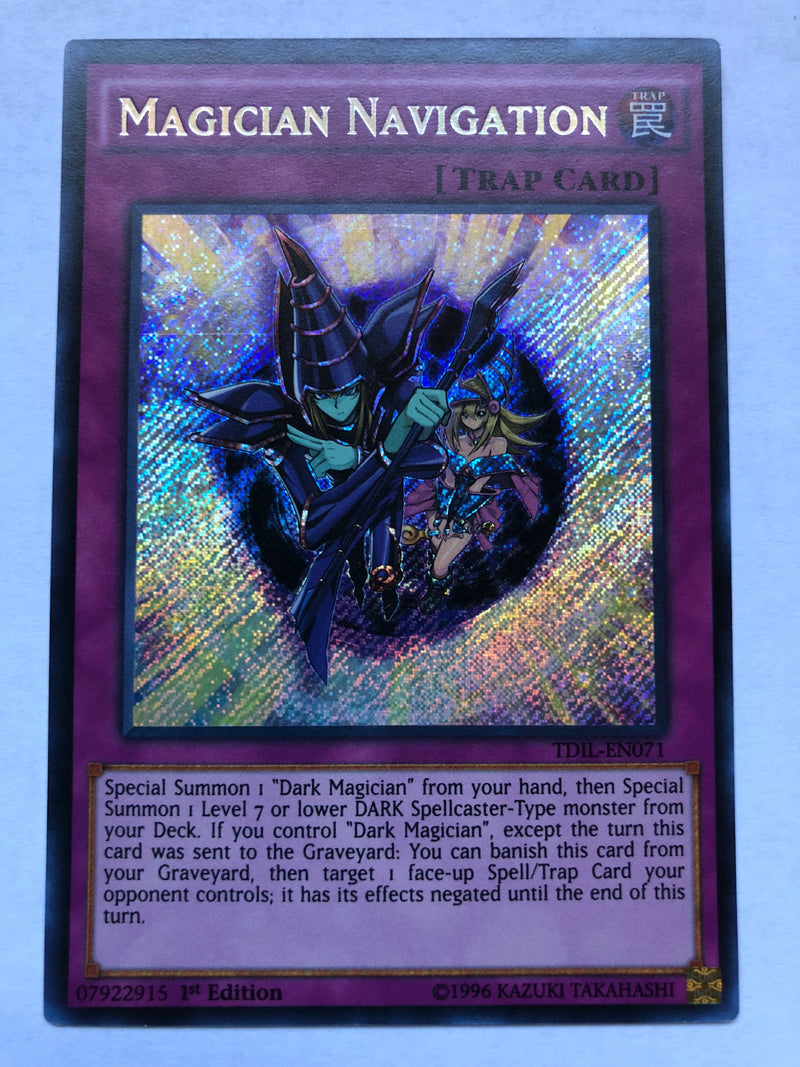 Yugioh Magician Navigation TDIL-EN071 Secret Rare 1st Edition Near Mint