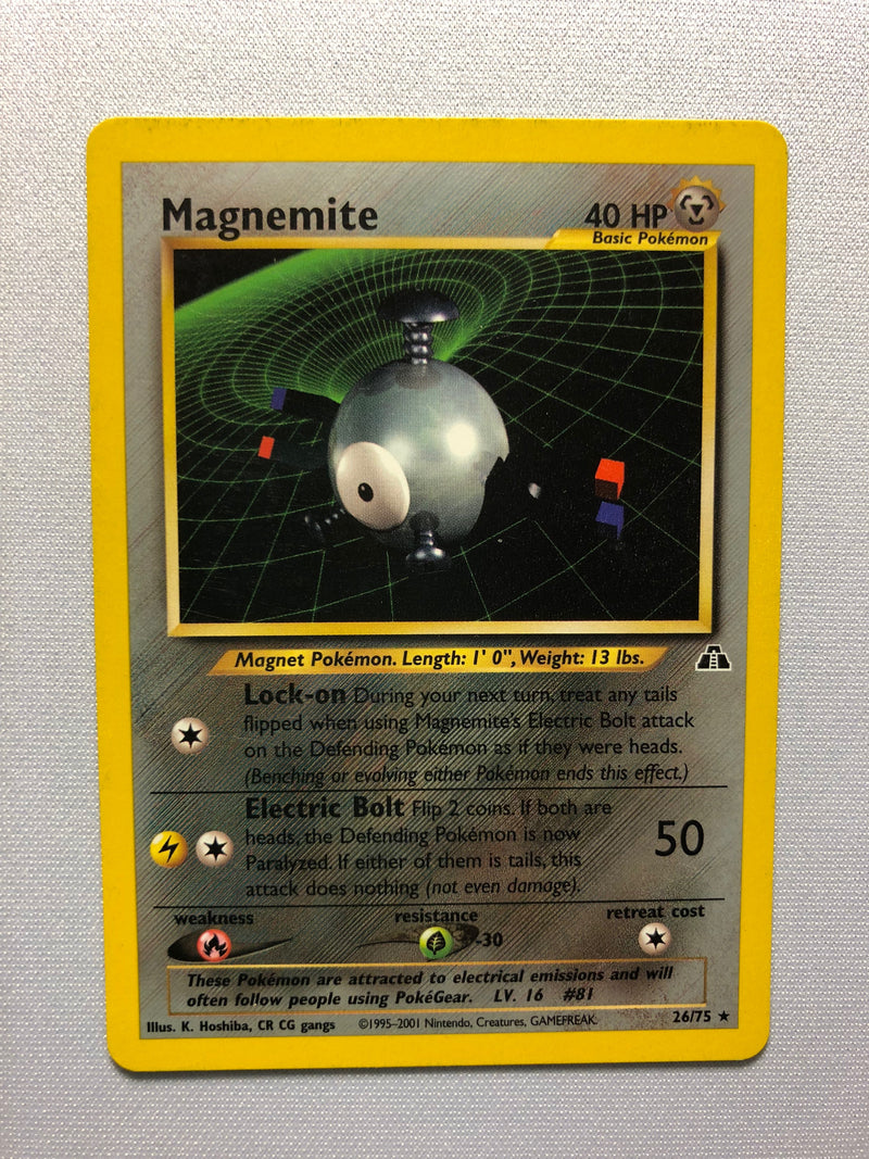 Magnemite 26/75 Non-Holo Rare Pokemon Card Near Mint