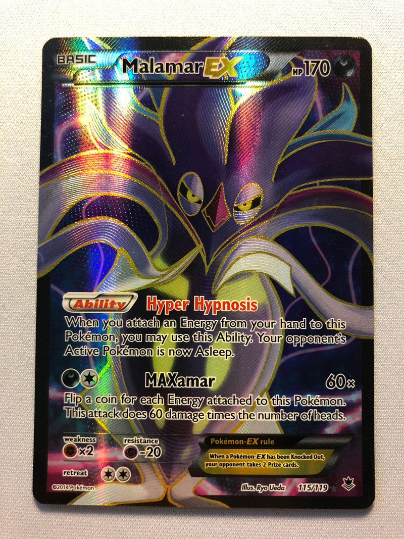 Malamar EX 115/119 Full Art Holo Ultra Rare XY Phantom Forces Pokemon Card NM