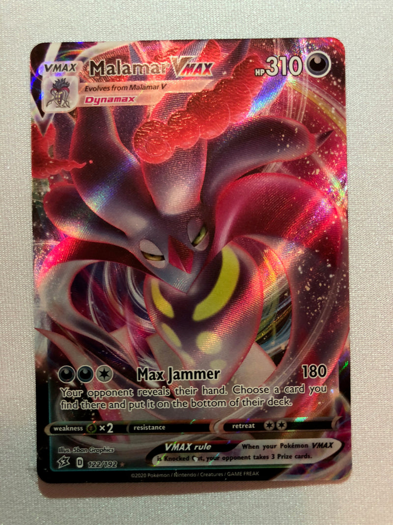 Malamar VMAX 122/192 Full Art Rebel Clash Pokemon Card Near Mint Malamar VMAX 122/192 Full Art Rebel Clash Pokemon Card Near Mint