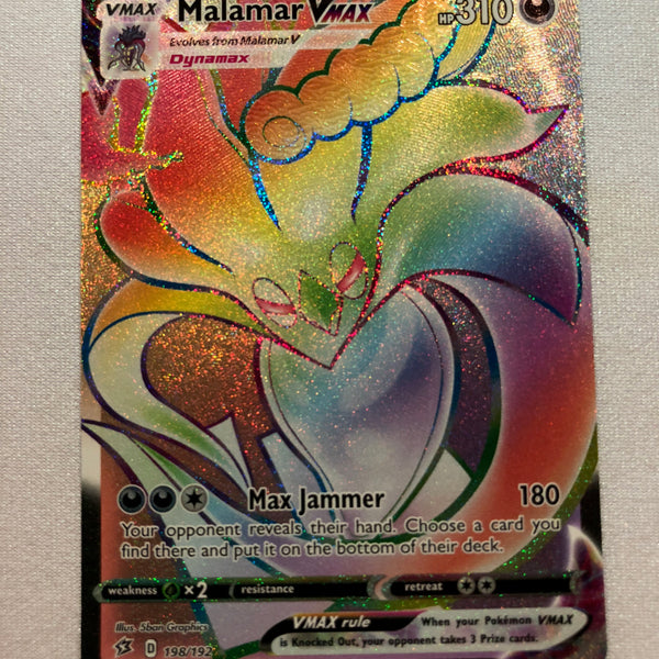 Malamar VMAX 198/192 Secret Rare Pokemon Card Near Mint