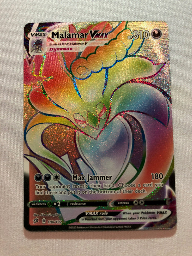 Malamar VMAX 198/192 Secret Rare Pokemon Card Near Mint Malamar VMAX 198/192 Secret Rare Pokemon Card Near Mint