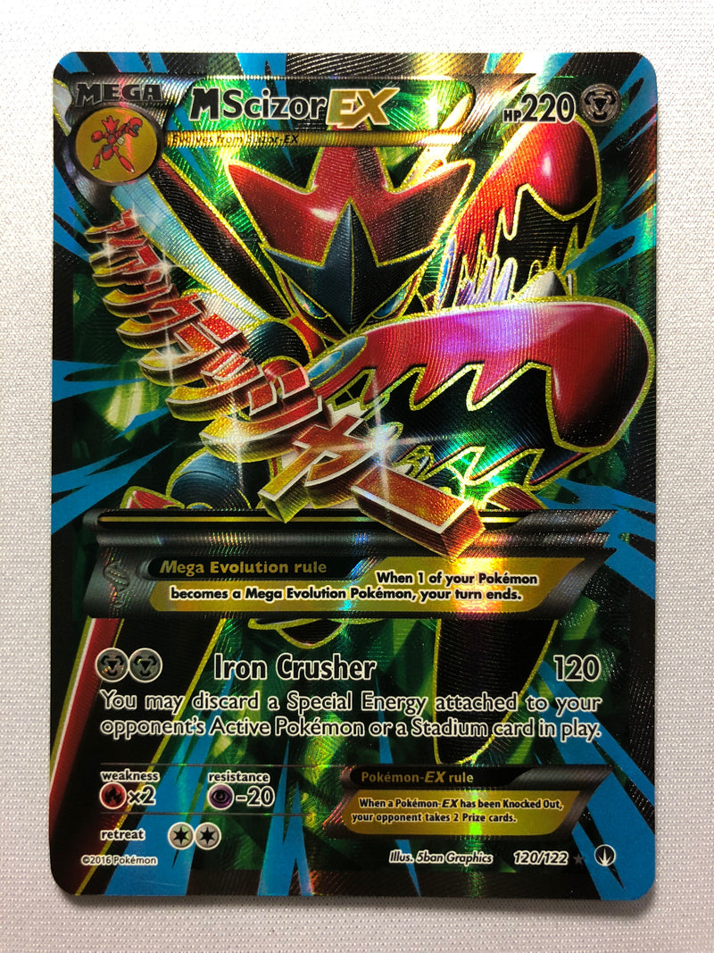 M Scizor EX 120/122 Full Art Ultra Rare XY Breakpoint Pokemon Card Near Mint