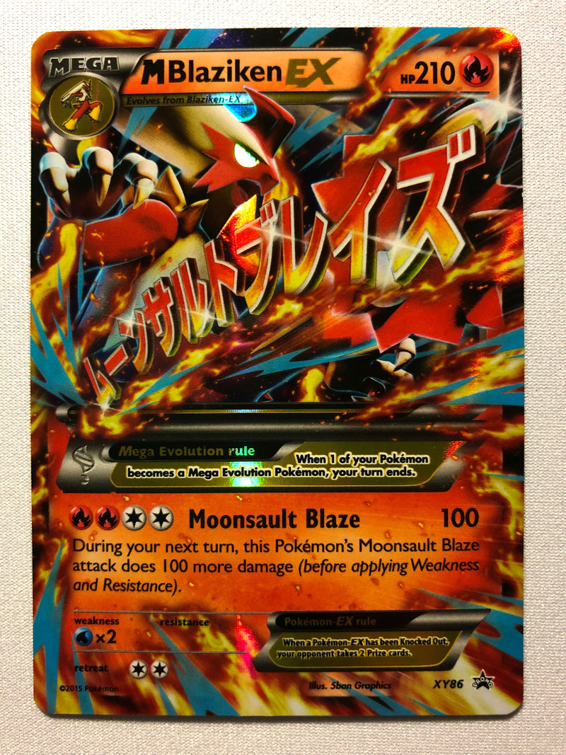 M Blaziken EX XY86 Black Star Promo Holo Rare Pokemon Card Near Mint