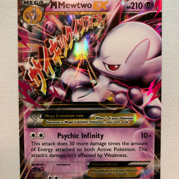 Mega M Mewtwo EX 64/162 XY Breakthrough Holo Rare Pokemon Card Near Mi