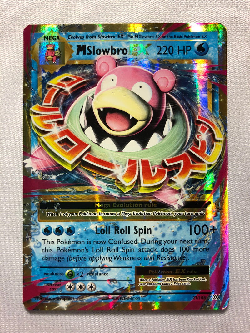 M Slowbro EX 27/108 XY Evolutions Holo Ultra Rare Pokemon Card Near Mint