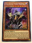 Yugioh Mekk-Knight Purple Nightfall EXFO-EN020 Secret Rare 1st Edition Near Mint