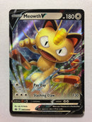Meowth V SWSH004 Sword & Shield Black Star Promo Holo Rare Pokemon Card Near Mint