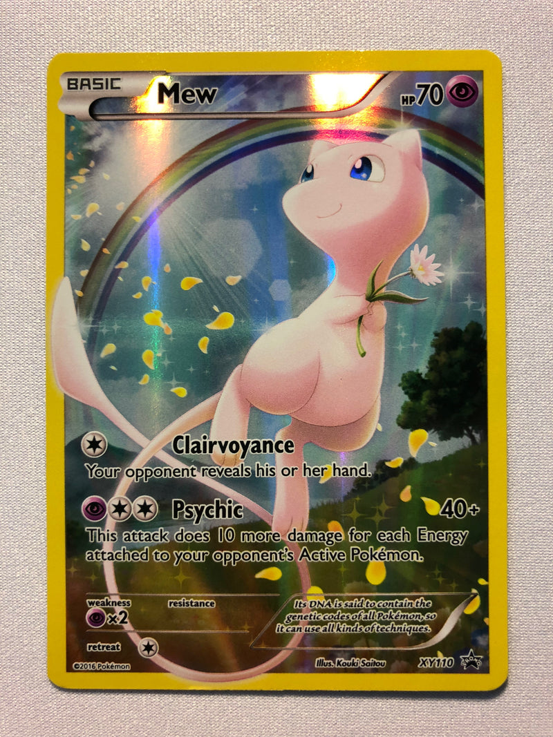 black star rare cards Mew XY110 Black Star Promo Holo Rare Pokemon Card Near Mint