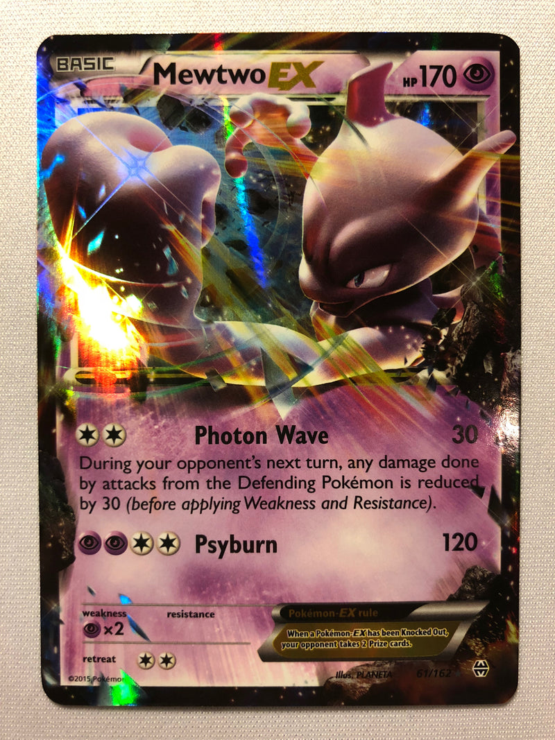 Mewtwo EX 61/162 Breakthrough Holo Rare Pokemon Card Near Mint Mewtwo EX 61/162 Breakthrough Holo Rare Pokemon Card Near Mint