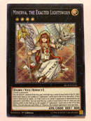 Yugioh Minerva, the Exalted Lightsworn BLLR-EN044 Secret Rare 1st Edition Near Mint