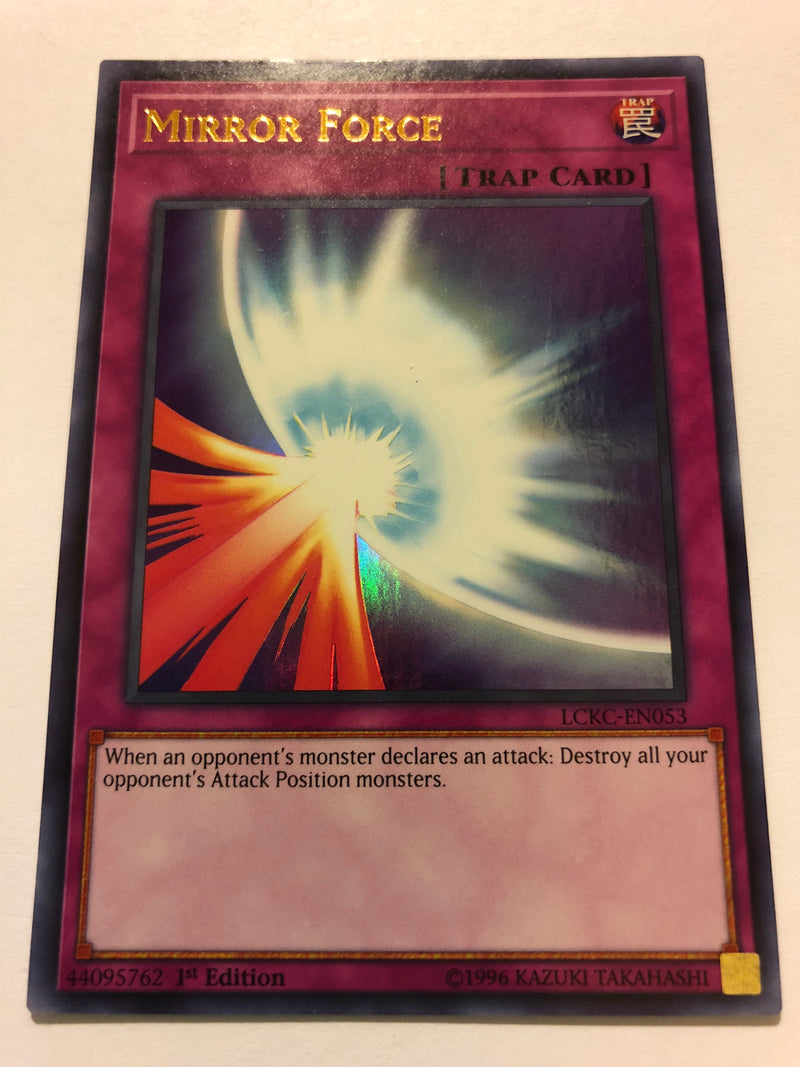 Yugioh Mirror Force LCKC-EN053 1st Edition Ultra Rare Near Mint Yugioh Mirror Force LCKC-EN053 1st Edition Ultra Rare Near Mint