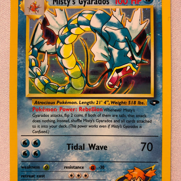 Misty's Gyarados 13/132 Gym Challenge Holo Rare Pokemon Card Near Mint Misty's Gyarados 13/132 Gym Challenge Holo Rare Pokemon Card Near Mint