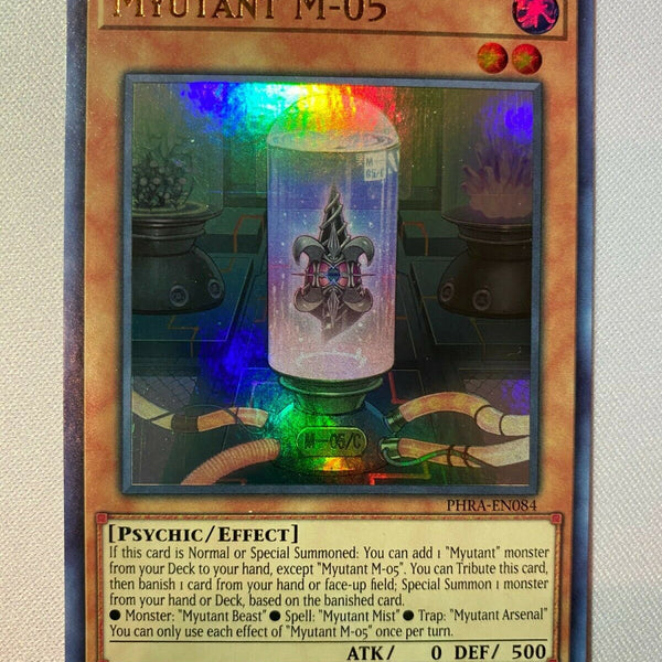 Yugioh Myutant M-05 PHRA-EN084 1st Edition Ultra Rare Near Mint